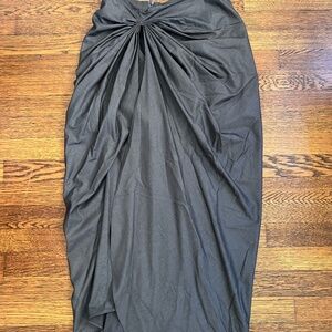 viktoriachan Grey ruffled Skirt